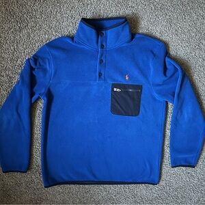 Polo Ralph Lauren Fleece Snap Pullover – Blue